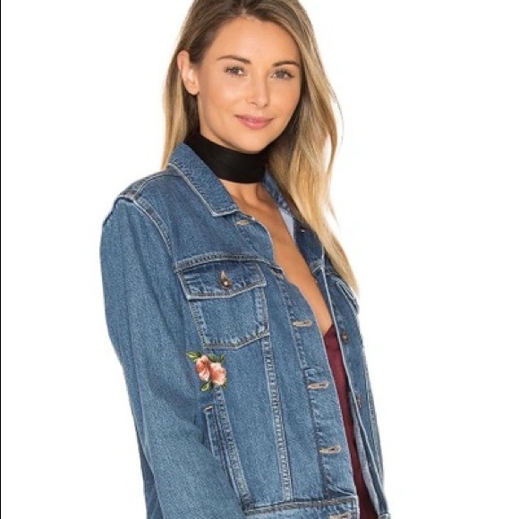 PAIGE
Rowan Embroidered Denim Jacket In Rosemont Patch - Picture 8 of 16